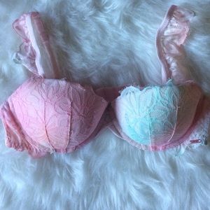 VS PINK Cloud Tie-Dye Date Push-Up Bra 36B